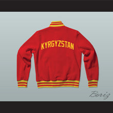 Load image into Gallery viewer, Kyrgyzstan Varsity Letterman Jacket-Style Sweatshirt