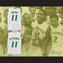 Load image into Gallery viewer, Kyrie Irving 11 St. Patrick High School White Basketball Jersey