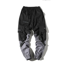 Load image into Gallery viewer, LAPPSTER Pachwork Cargo Pants 2019 Streetwear Hip Hop Ribbons Joggers Pants Men Japanese Style Black Casual Track Pants Fashions