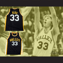 Load image into Gallery viewer, Larry Bird 33 Springs Valley High School Blackhawks Black Basketball Jersey