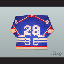 Load image into Gallery viewer, Latvija 28 Blue Hockey Jersey