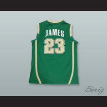 Load image into Gallery viewer, Lebron James 23 St. Vincent–St. Mary High School Fighting Irish Green Basketball Jersey
