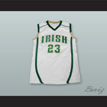 Load image into Gallery viewer, Lebron James 23 St. Vincent–St. Mary High School Fighting Irish White Basketball Jersey