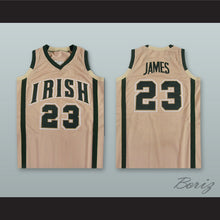 Load image into Gallery viewer, Lebron James 23 St. Vincent–St. Mary High School Fighting Irish Tan Basketball Jersey