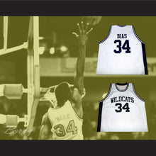 Load image into Gallery viewer, Len Bias 34 Northwestern Wildcats High School White Basketball Jersey