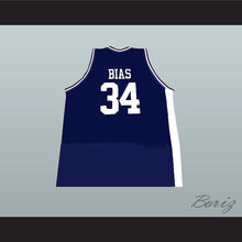 Load image into Gallery viewer, Len Bias 34 Northwestern Wildcats High School Navy Blue Basketball Jersey