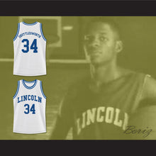 Load image into Gallery viewer, Jesus Shuttlesworth 34 Lincoln High School White Basketball Jersey He Got Game