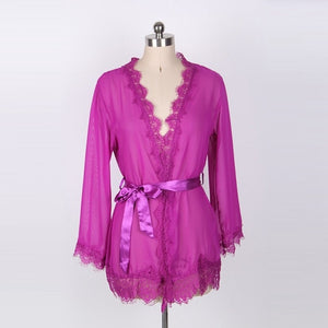 Lace Robe Pull Size XXL Sexy Lingerie Mini Dress Satin Bathrobe Bridesmaid Robes Lingerie Kimono Womens Tops and Blouses