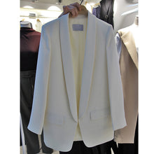 Load image into Gallery viewer, Ladies blazer casual white long-sleeved small suit Korean professional ladies jacket 2019 new autumn blouse