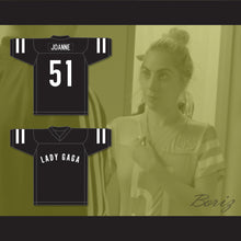 Load image into Gallery viewer, Lady Gaga Joanne 51 Black Football Jersey Gaga: Five Foot Two