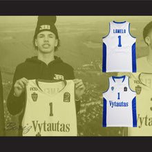 Load image into Gallery viewer, Lamelo Ball 1 Lithuania Vytautas White Basketball Jersey
