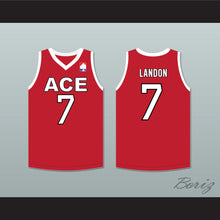 Load image into Gallery viewer, Landon 7 ACE Family Charity Red Basketball Jersey
