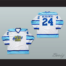 Load image into Gallery viewer, Lane Werbowski 24 Edmonton Oil Kings Hockey Jersey