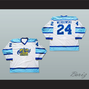 Lane Werbowski 24 Edmonton Oil Kings Hockey Jersey