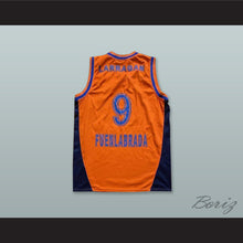 Load image into Gallery viewer, Larragan 9 Baloncesto Fuenlabrada Orange Basketball Jersey