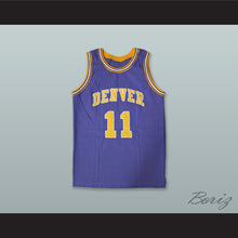 Load image into Gallery viewer, Larry Brown 11 Denver Rockets Purple Basketball Jersey