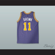 Load image into Gallery viewer, Larry Brown 11 Denver Rockets Purple Basketball Jersey