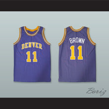 Load image into Gallery viewer, Larry Brown 11 Denver Rockets Purple Basketball Jersey