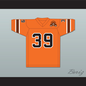 1974-75 WFL Larry Csonka 39 Memphis Grizzlies Road Football Jersey with Patch