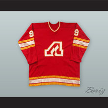 Load image into Gallery viewer, Larry Romanchych 9 Atlanta Flames Red Hockey Jersey