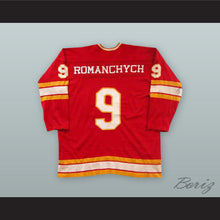 Load image into Gallery viewer, Larry Romanchych 9 Atlanta Flames Red Hockey Jersey