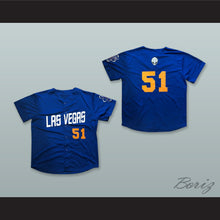 Load image into Gallery viewer, Las Vegas 51s Blue Button Down Baseball Jersey