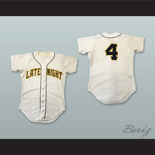 Load image into Gallery viewer, Late Night with David Letterman 4 White Baseball Jersey