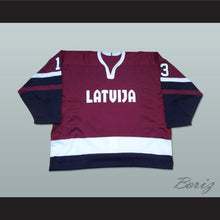 Load image into Gallery viewer, Latvia National Team Maroon Hockey Jersey