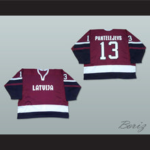 Load image into Gallery viewer, Latvia National Team Maroon Hockey Jersey