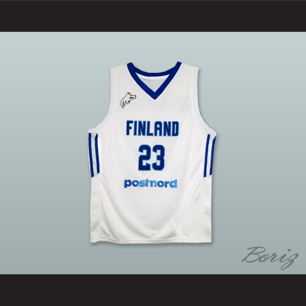 Lauri Markkanen 23 Finland National Team White Basketball Jersey