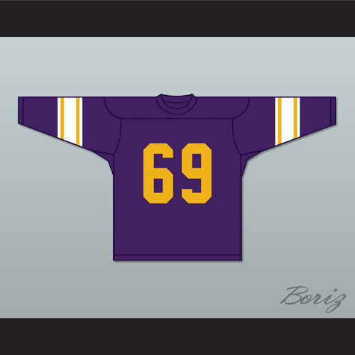 Lawrence 69 Louisiana University Purple Football Jersey