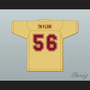 Lawrence Taylor 56 Heartland State University Comebacks Gold Practice Football Jersey