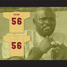 Load image into Gallery viewer, Lawrence Taylor 56 Heartland State University Comebacks Gold Practice Football Jersey