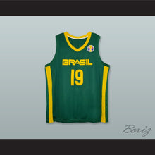 Load image into Gallery viewer, Leandro Barbosa 19 Brasil National Team Green Basketball Jersey