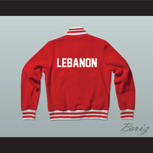 Load image into Gallery viewer, Lebanon Varsity Letterman Jacket-Style Sweatshirt