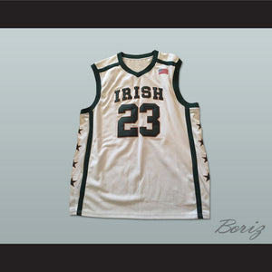 Lebron James 23 Fighting Irish High School Basketball Jersey White