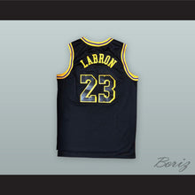 Load image into Gallery viewer, Lebron James 23 Labron Black Basketball Jersey