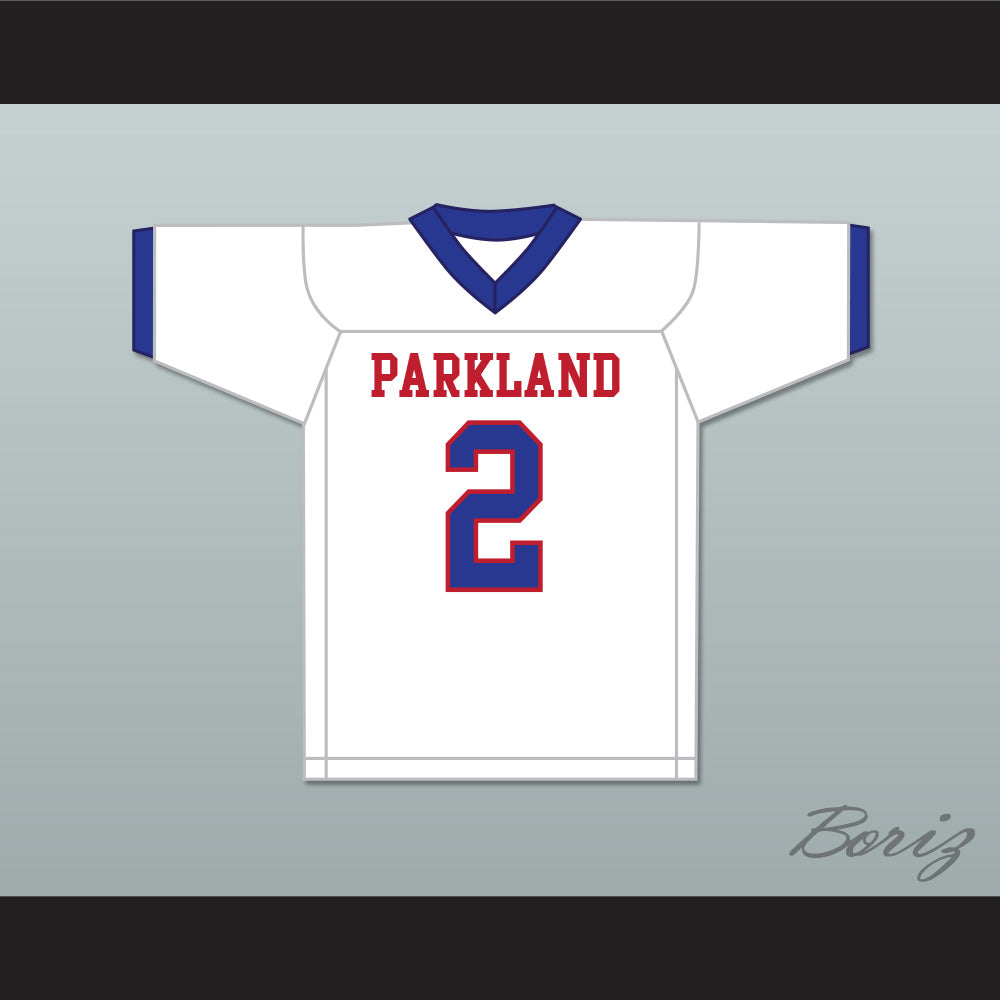 Lee Kpogba 2 Parkland High School Mustangs White Football Jersey