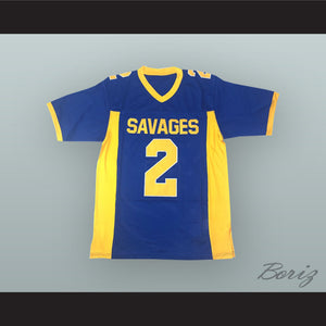Leighton Vander Esch 2 Salmon River High School Savages Blue Football Jersey