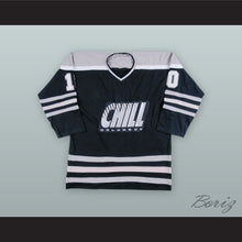 Load image into Gallery viewer, Len Soccio 10 Columbus Chill Black Hockey Jersey
