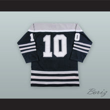 Load image into Gallery viewer, Len Soccio 10 Columbus Chill Black Hockey Jersey