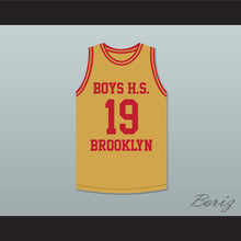 Load image into Gallery viewer, Lenny Wilkens 19 Boys High School Brooklyn Old Gold Basketball Jersey