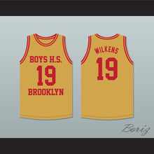Load image into Gallery viewer, Lenny Wilkens 19 Boys High School Brooklyn Old Gold Basketball Jersey