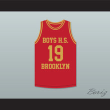 Load image into Gallery viewer, Lenny Wilkens 19 Boys High School Brooklyn Red Basketball Jersey