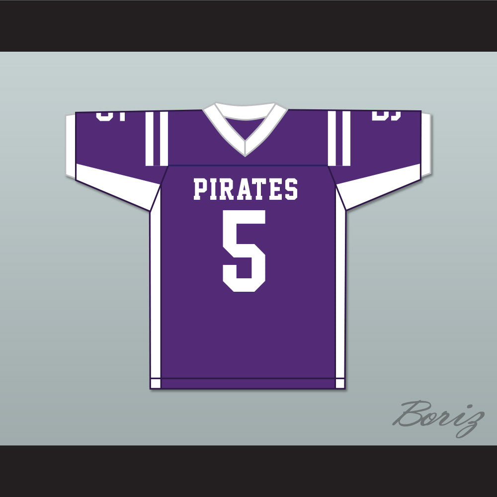 Leo Chenal 5 Grantsburg High School Pirates Purple Football Jersey 2