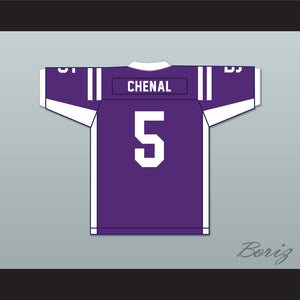 Leo Chenal 5 Grantsburg High School Pirates Purple Football Jersey 2