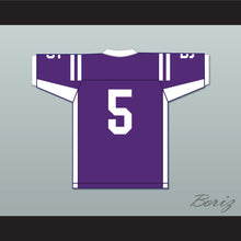 Load image into Gallery viewer, Leo Chenal 5 Grantsburg High School Pirates Purple Football Jersey 1