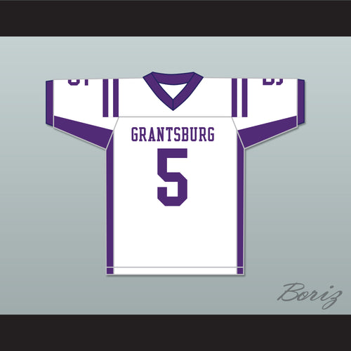 Leo Chenal 5 Grantsburg High School Pirates White Football Jersey 1
