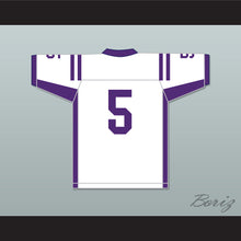 Load image into Gallery viewer, Leo Chenal 5 Grantsburg High School Pirates White Football Jersey 1