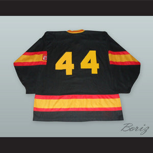 Les Boys Black Hockey Jersey with Molson Beer Patch
